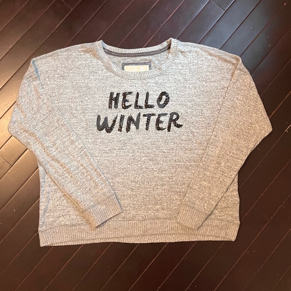 Abercrombie Sleepwear Collection Grey Sweatshirt size M